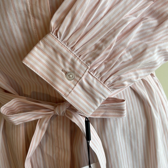 NWT Calvin Klein Petal Striped Short Dress SZ-12 - Picture 5 of 10